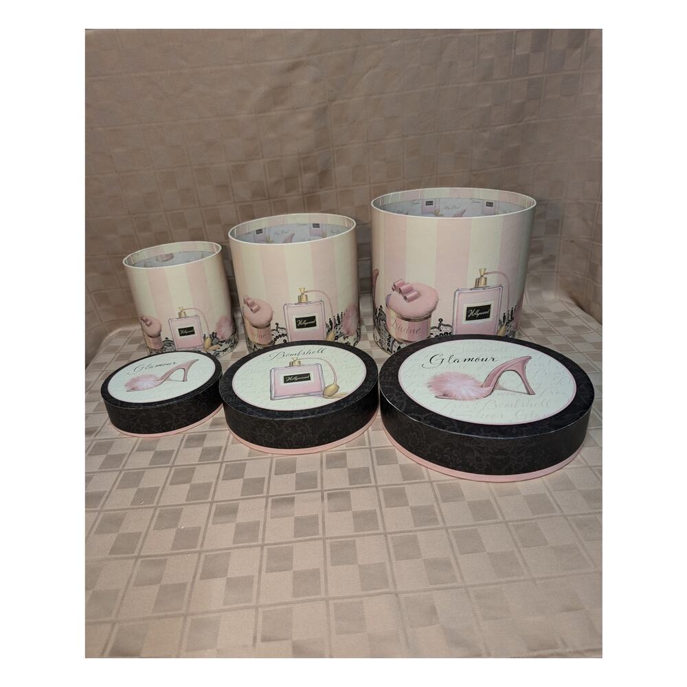 Vintage 2009 Marco Fabiano Gift Box Beauty Fashion Box Storage Nesting Boxes